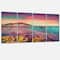 Designart - Giallonardo Beach Colorful Sunset - Seashore Photo Canvas Print